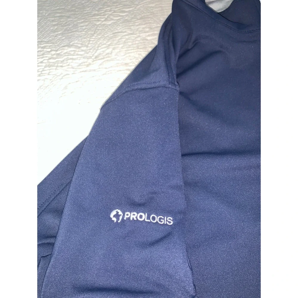 Peter Millar Mens XL 123rd US Open LACC 1/4 Zip Pullover Navy Blue Golf Sweater